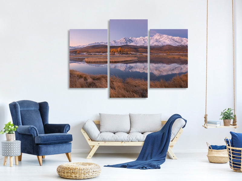 modern-3-piece-canvas-print-mirror-for-mountains-ii
