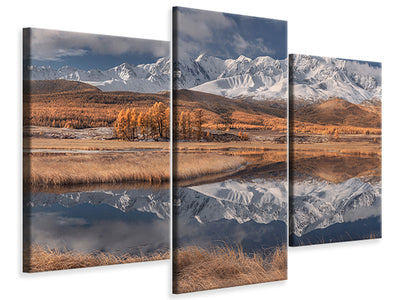 modern-3-piece-canvas-print-mirror-for-mountains-iii