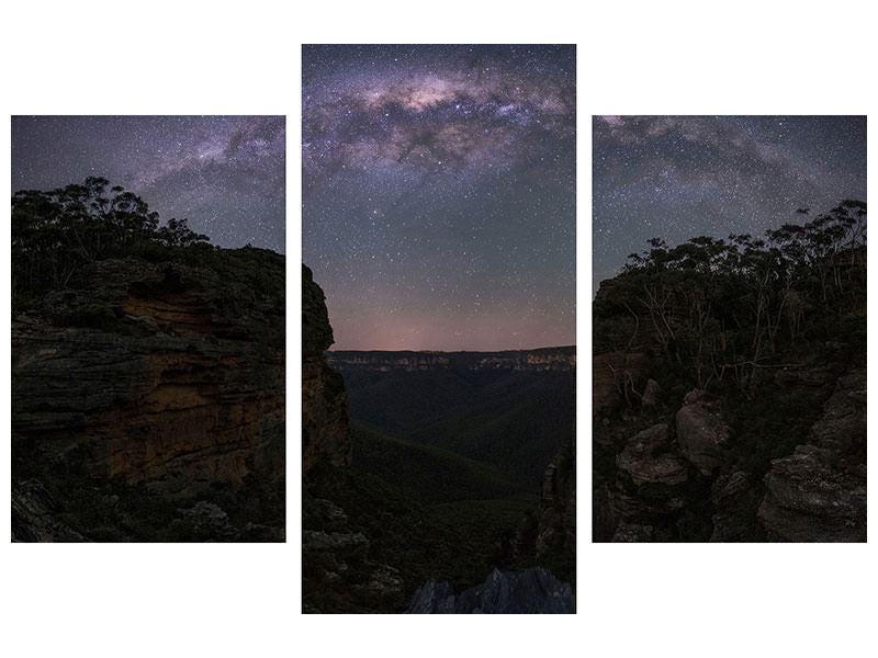 modern-3-piece-canvas-print-night-sky-over-blue-mountains