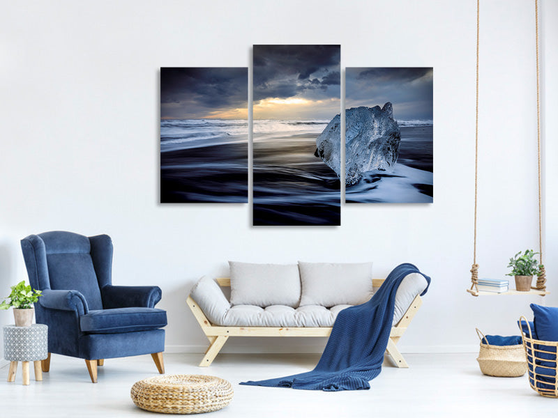 modern-3-piece-canvas-print-sunrise-between-ice