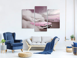 modern-3-piece-canvas-print-vintage-car-in-the-desert-sand