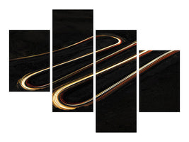 modern-4-piece-canvas-print-a-snake-made-of-light