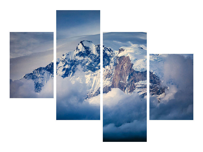 modern-4-piece-canvas-print-annapurna-range
