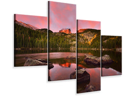 modern-4-piece-canvas-print-bear-lake-sunrise