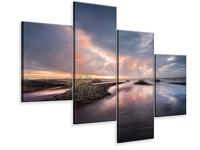 modern-4-piece-canvas-print-black-sand