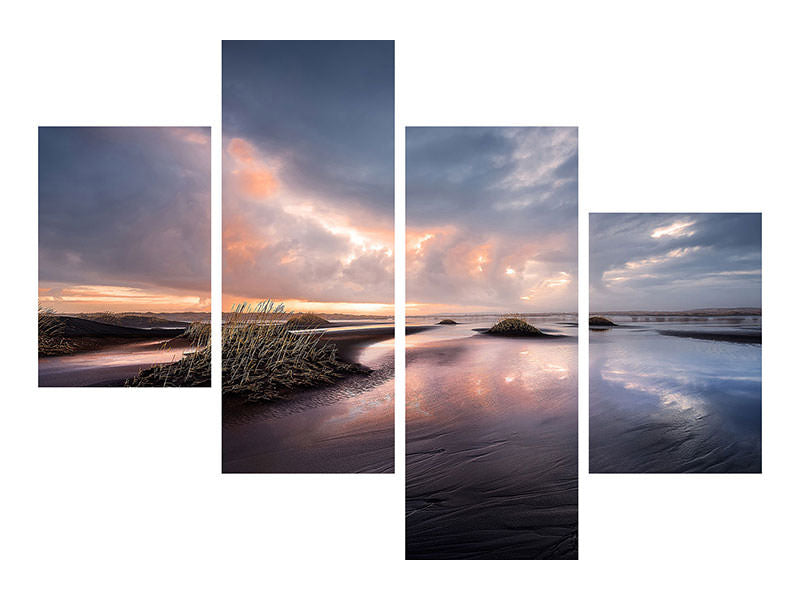 modern-4-piece-canvas-print-black-sand