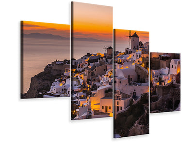 modern-4-piece-canvas-print-calispera-santorini