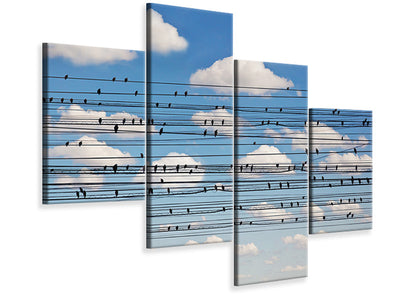 modern-4-piece-canvas-print-cantus-arcticus-concerto-for-birds