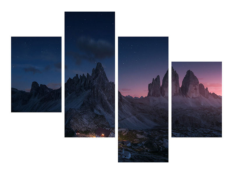 modern-4-piece-canvas-print-drei-zinnen