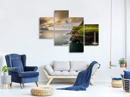 modern-4-piece-canvas-print-gasadalur-and-mykines