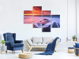 modern-4-piece-canvas-print-ice-and-fire-ii