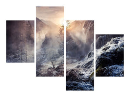 modern-4-piece-canvas-print-jiuzhaigou-china