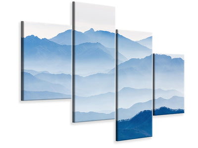 modern-4-piece-canvas-print-misty-mountains