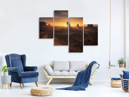 modern-4-piece-canvas-print-monument-sunrise