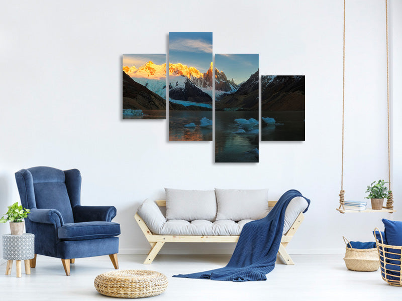 modern-4-piece-canvas-print-morning-light-at-cerro-torre