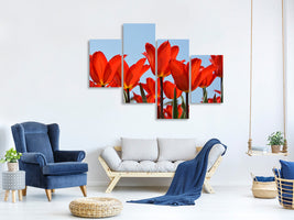 modern-4-piece-canvas-print-red-tulips-xl