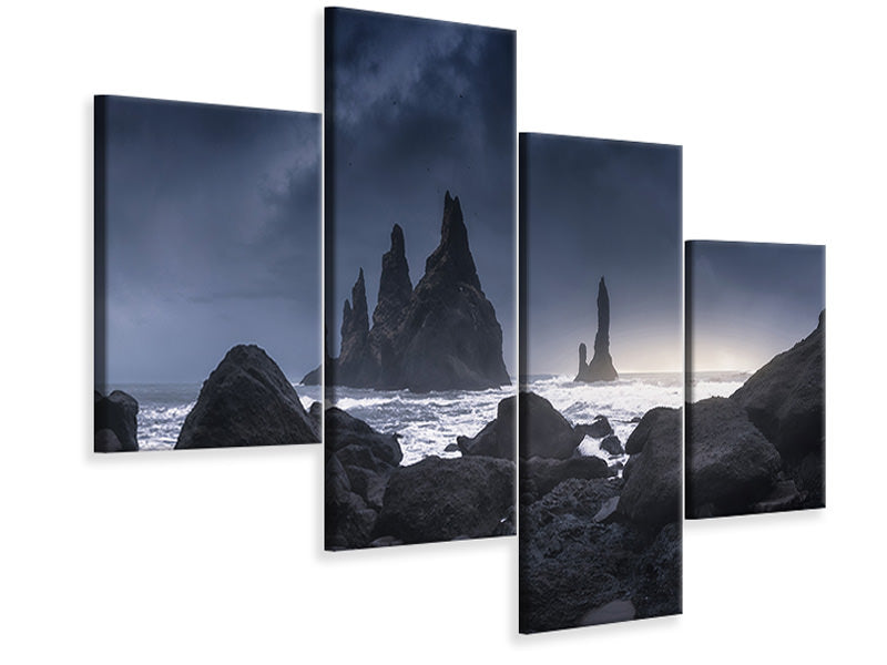 modern-4-piece-canvas-print-reynisdrangar