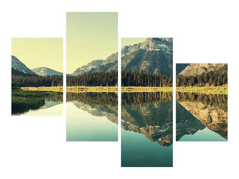 modern-4-piece-canvas-print-the-lake