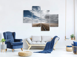 modern-4-piece-canvas-print-the-long-road