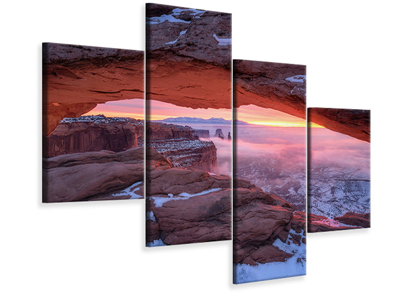 modern-4-piece-canvas-print-the-moment-right-before-sunrise