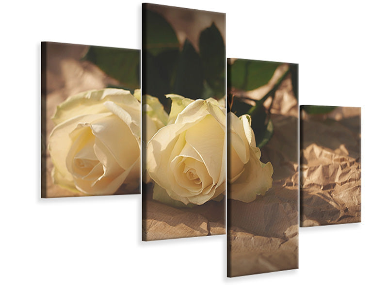 modern-4-piece-canvas-print-the-purity-of-the-roses