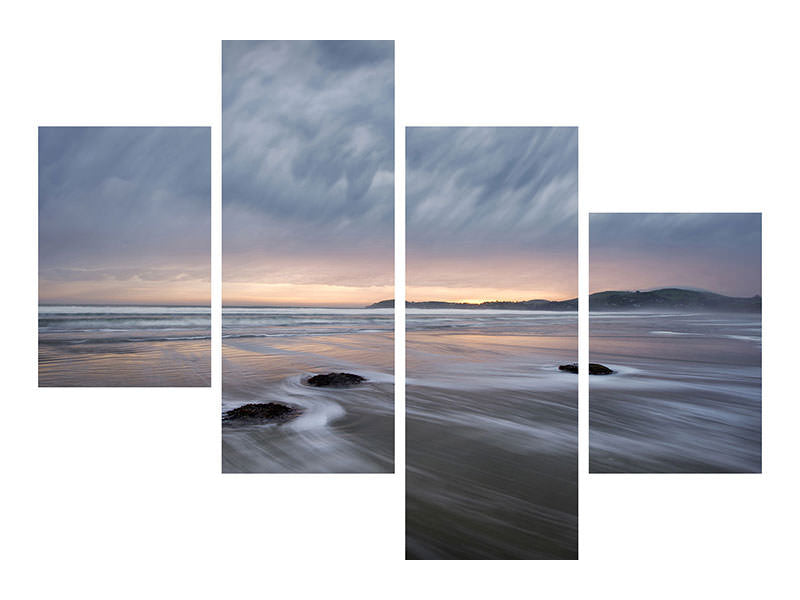 modern-4-piece-canvas-print-windy-dawn-at-koekohe-beach