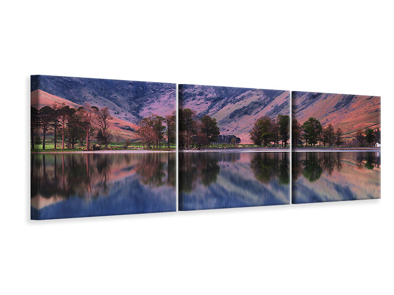 panoramic-3-piece-canvas-print-morning-dream