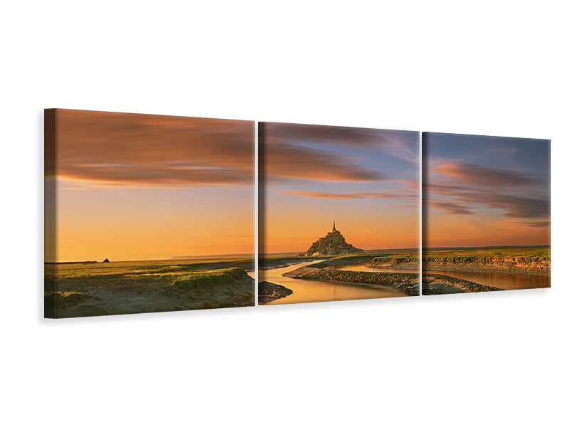 panoramic-3-piece-canvas-print-saint-michel