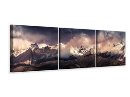 panoramic-3-piece-canvas-print-tibet-snow-mountain