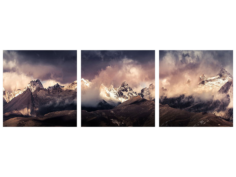 panoramic-3-piece-canvas-print-tibet-snow-mountain