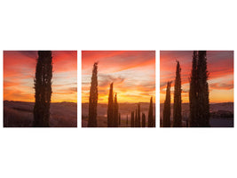 panoramic-3-piece-canvas-print-tuscany-sunset