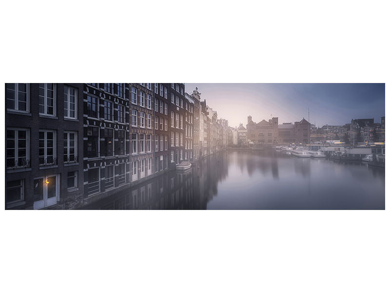 panoramic-canvas-print-amsterdam-morning-iii