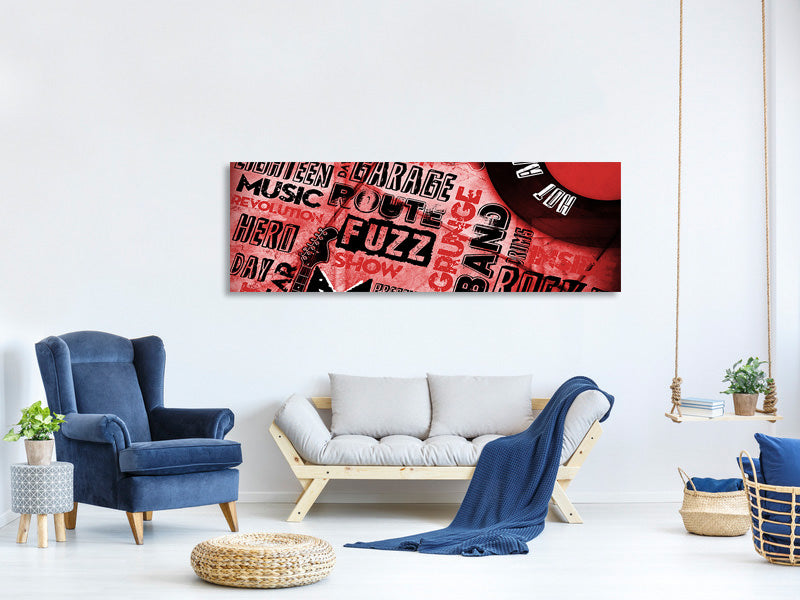 panoramic-canvas-print-writings-music-grunge